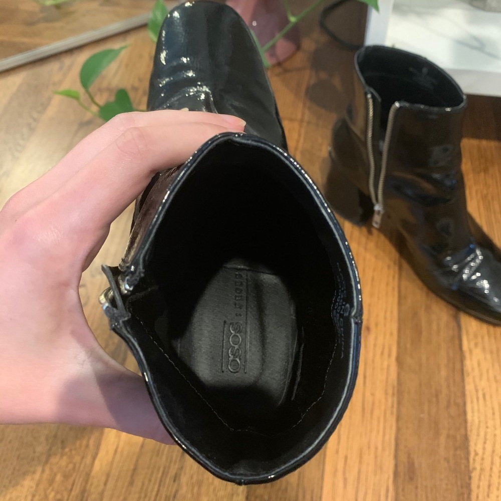 Patent ankle boots - Picture 3 of 4